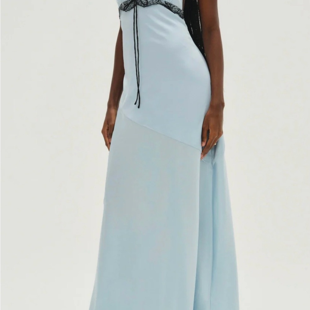 Elegant Light Blue Aliyah gown For love & lemons
